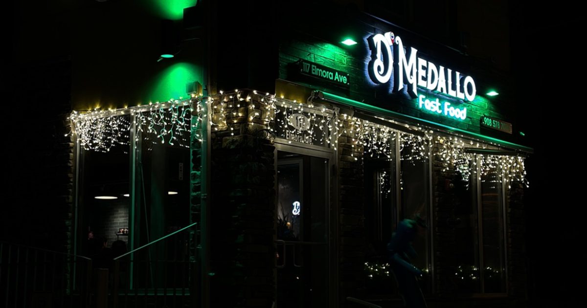 D'Medallo Fast Food Visit Elizabeth, New Jersey